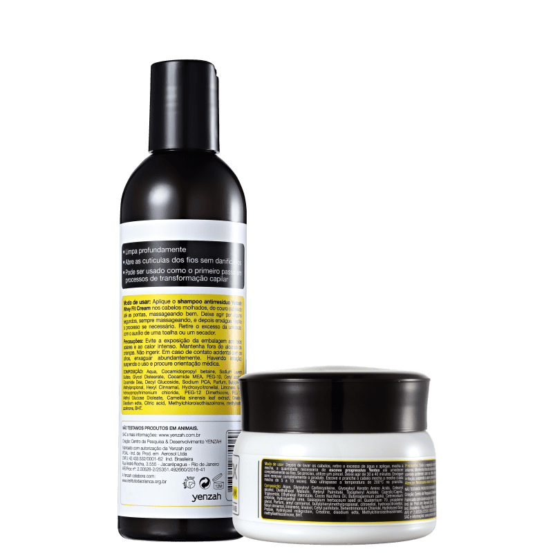 Kit Yenzah Power Whey Fit Cream Progressiva (2 Produtos)