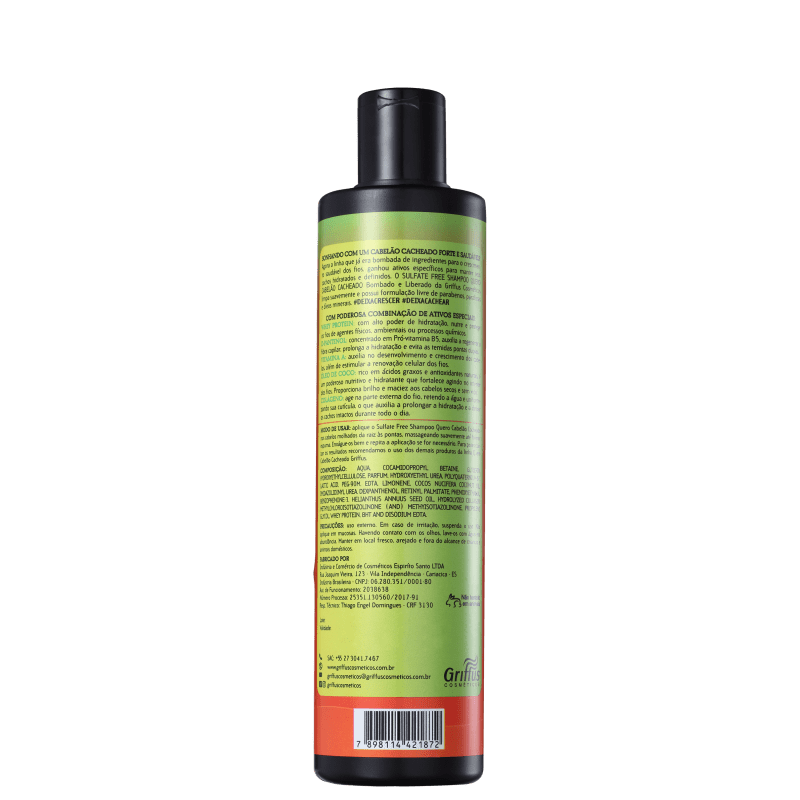 Griffus Quero Cabelão Cacheado - Shampoo sem Sulfato 400ml