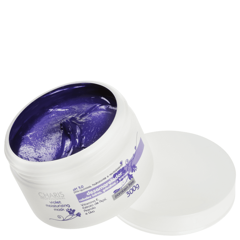 Charis Violet Desamarelador - Máscara Capilar 300g