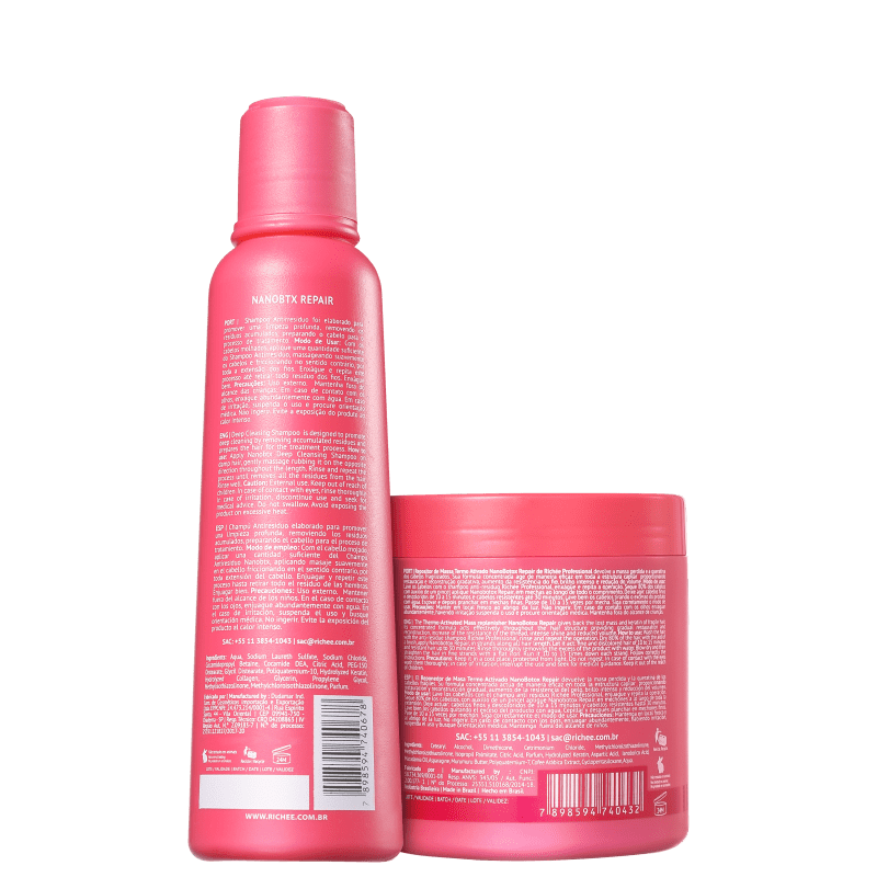 Kit Richée Professional Nano Botox Repair Repositor de Massa (2 Produtos)