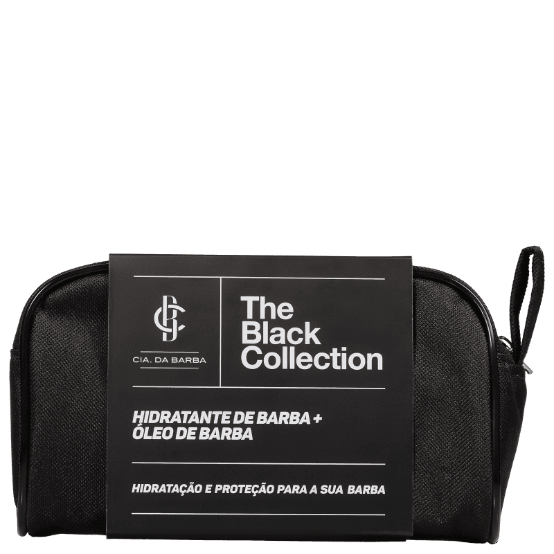Kit Cia da Barba The Black Collection (2 Produtos + Nécessaire)