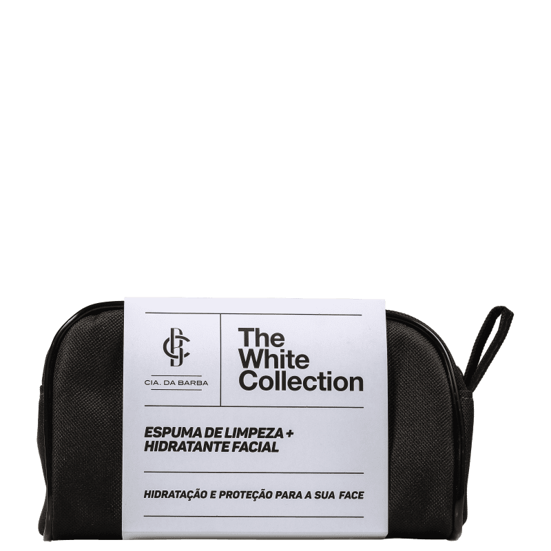 Kit Cia da Barba The White Collection (2 Produtos + Nécessaire)