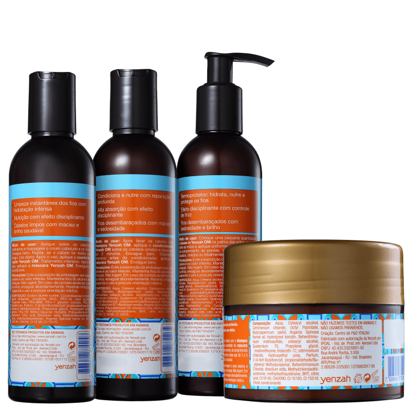 Kit Yenzah OM Óleo de Marrocos Argan Completo (4 Produtos)