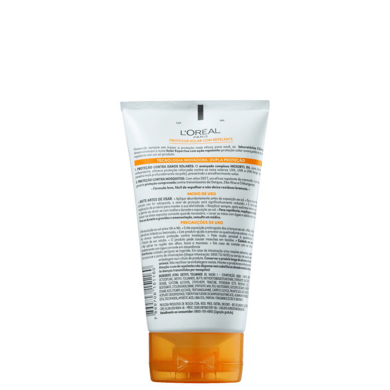 L'Oréal Paris Solar Expertise + Ação Repelente FPS40 - Protetor Solar 120ml