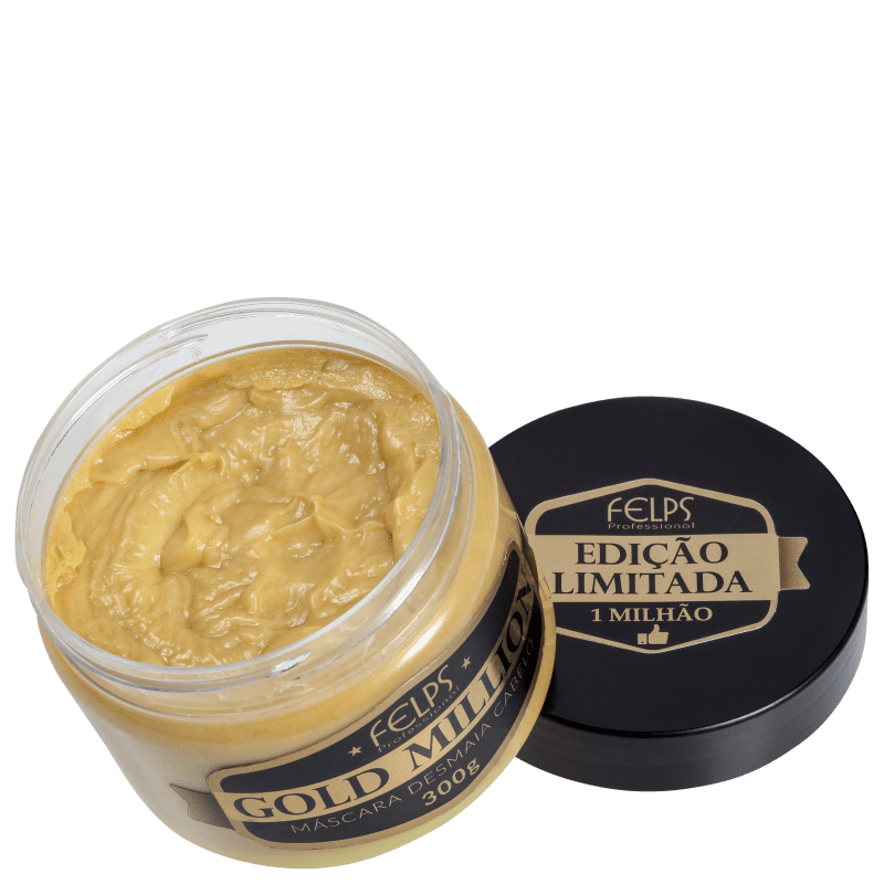 Felps Profissional Gold Million Desmaia Cabelo - Máscara Capilar 300g