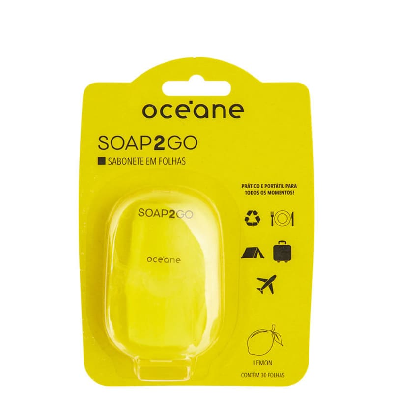 Soap2Go Limão - Sabonete em folhas 30un