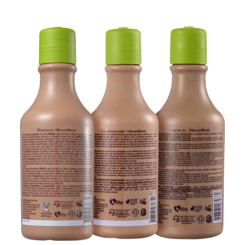 Kit Inoar Macadâmia Oil Premium Diário (3 Produtos)