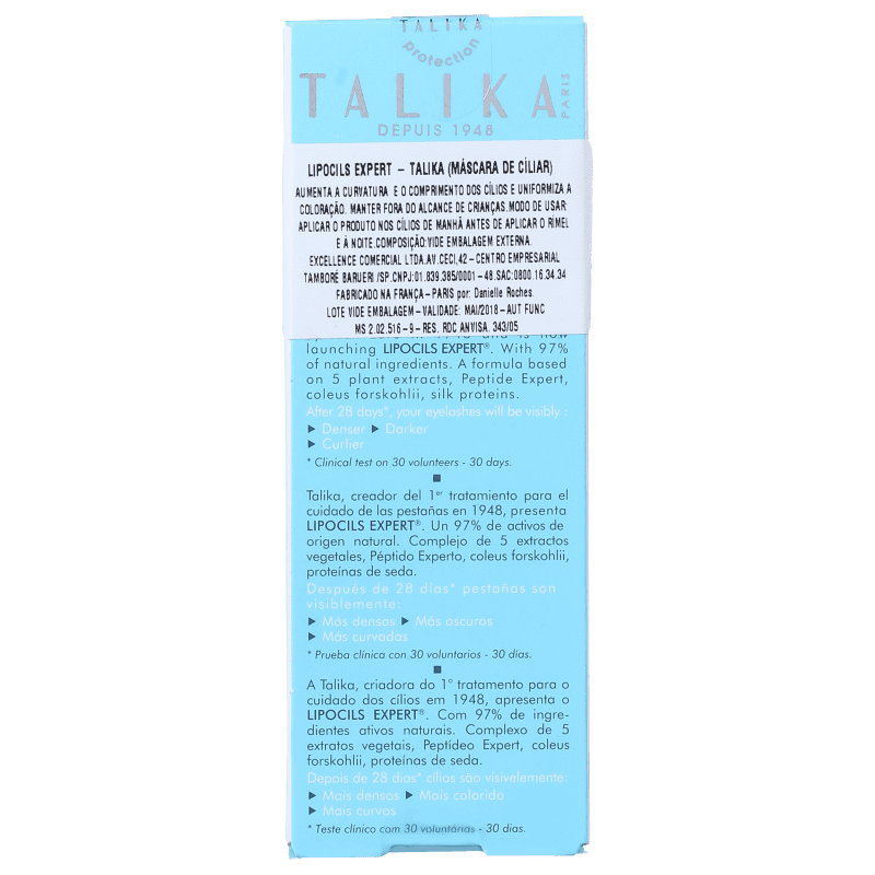 Talika Eyelash Lipocils Expert - Tratamento para Cílios 10ml