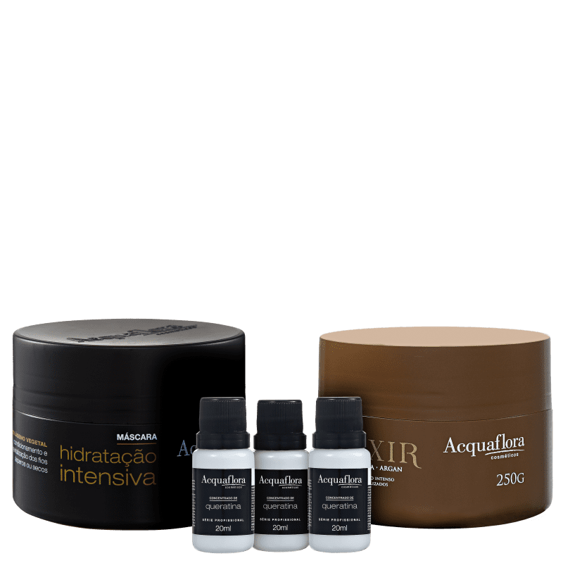 Kit Acquaflora Cronograma Capilar Força e Maciez (3 Produtos)