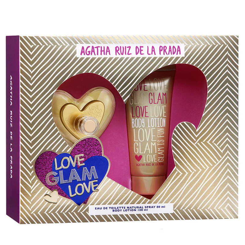 Conjunto Love Glam Love Agatha Ruiz de La Prada Feminino - Eau de Toilette 80ml + Loção 100ml