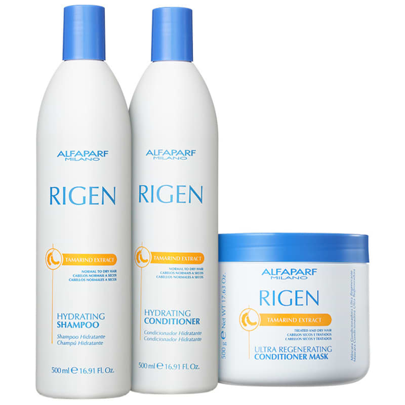Kit Alfaparf Rigen Tamarind Extract Ultra Regenerating Triplo (3 Produtos)