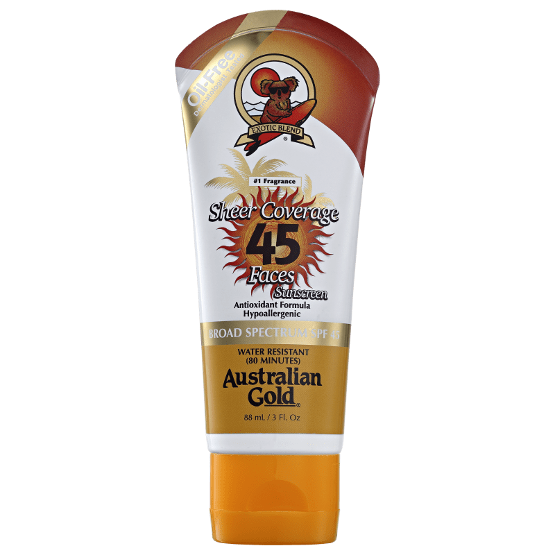 Australian Gold Sheer Coverage InvisiDry FPS 45 - Protetor Solar Facial 88ml