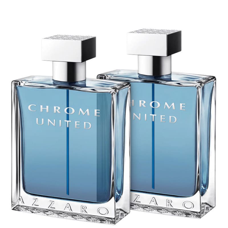 Conjunto Chrome United Azzaro Masculino - Eau de Toilette 2x30ml