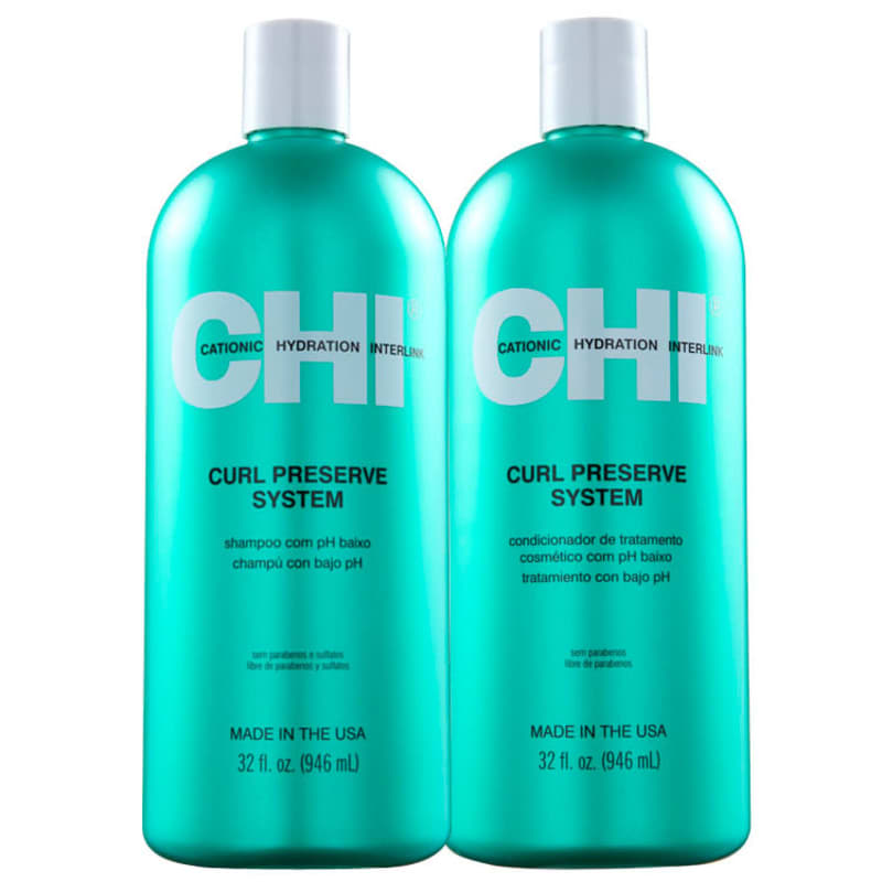 Kit CHI Curl Preserve System Salon Duo (2 Produtos)