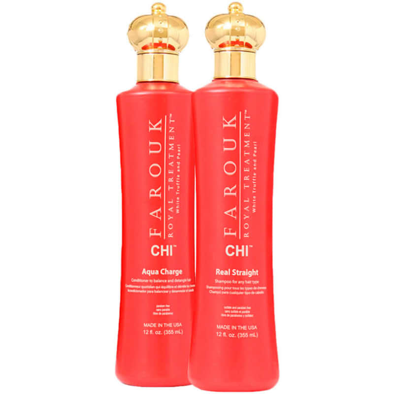Kit CHI Farouk Royal System Straight Charge Duo (2 Produtos)