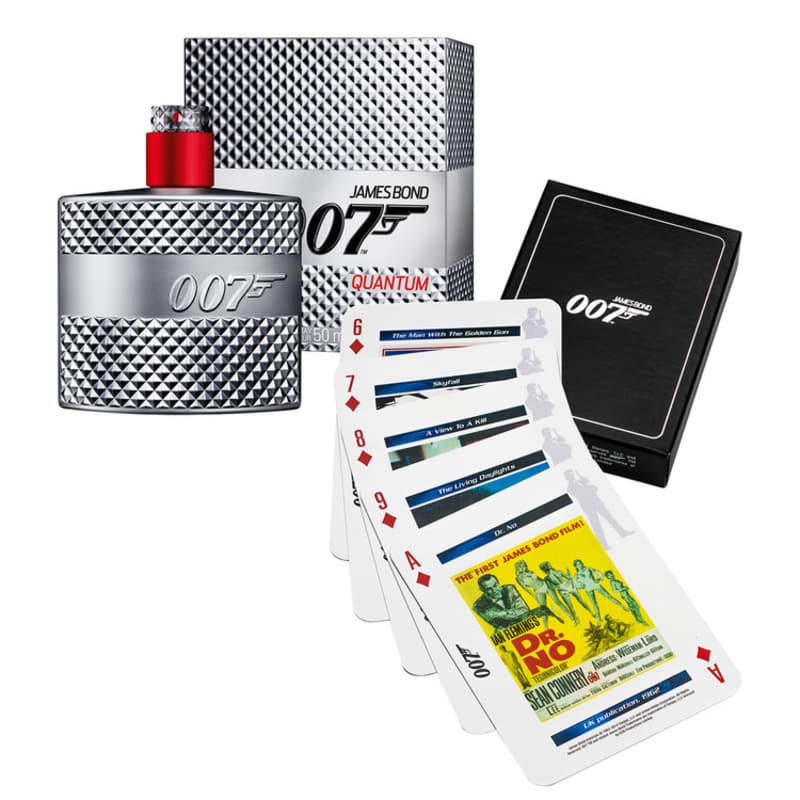 Conjunto 007 Quantum James Bond Masculino - Eau de Toilette 50ml + Jogo de Cartas