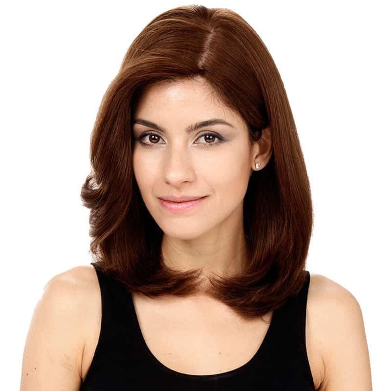Crown Wigs Carol Castanho Médio - Peruca 35cm