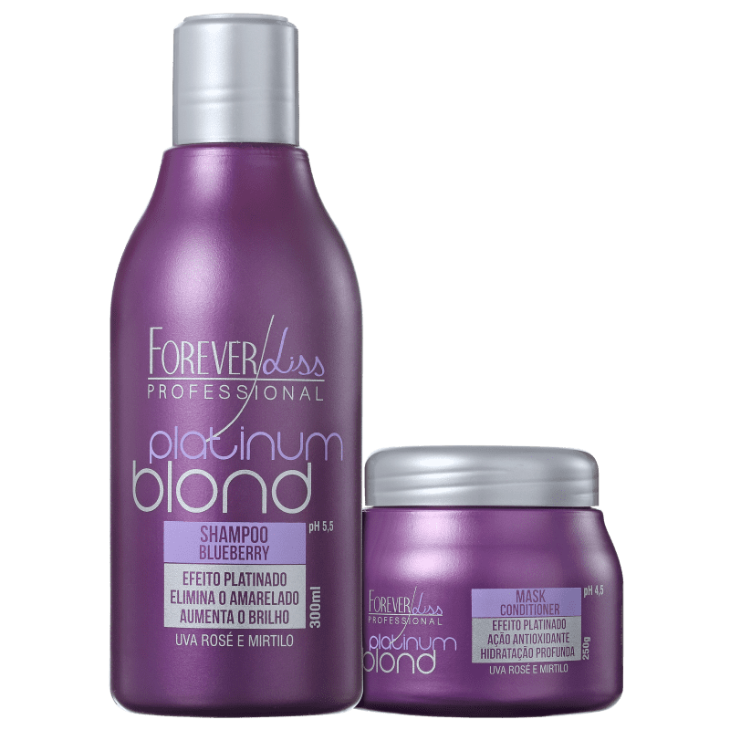 Kit Forever Liss Professional Platinum Blond Loiro Incrível (2 Produtos)
