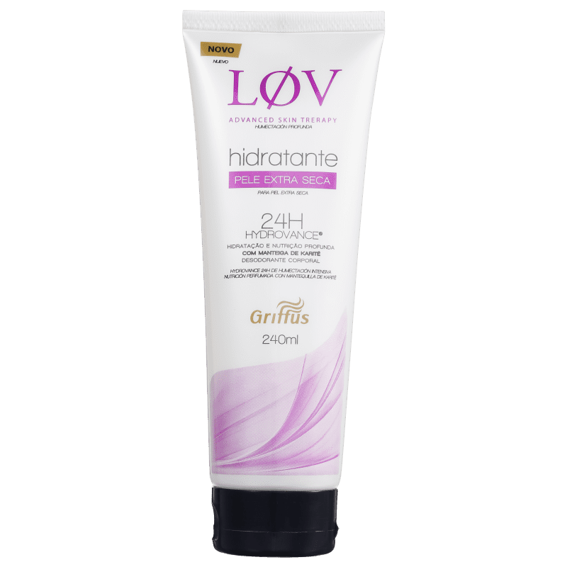 Griffus Lov Pele Extra Seca - Hidratante Corporal 240ml