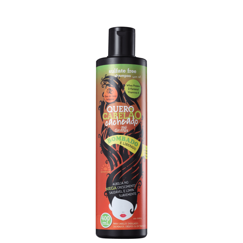 Griffus Quero Cabelão Cacheado - Shampoo sem Sulfato 400ml