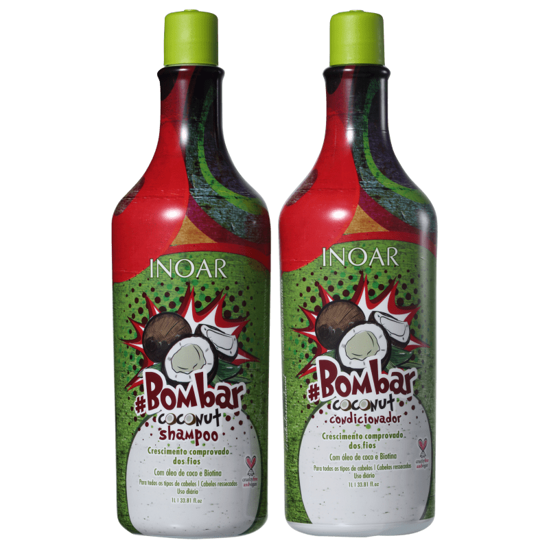 Kit Inoar Bombar Coconut Litro (2 Produtos)