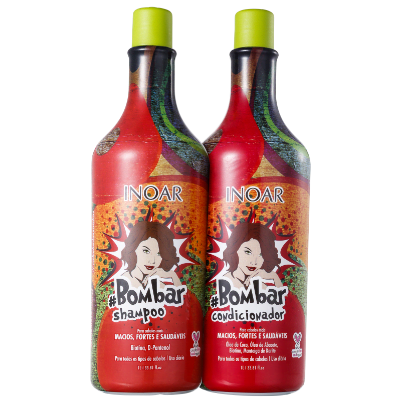 Kit #Bombar (shampoo e condicionador) - 1L