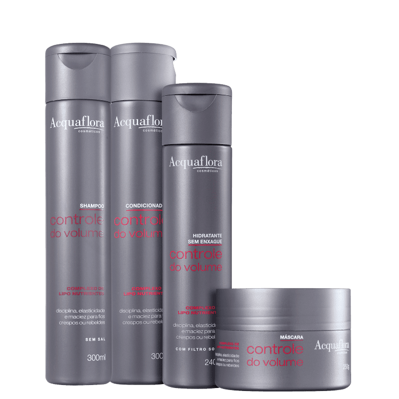 Kit Acquaflora Controle do Volume Máscara (4 Produtos)