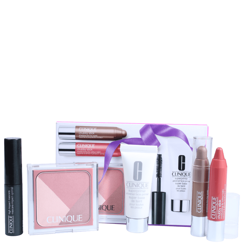 Kit Clinique Primed, Pink & Plush Gift (5 produtos)