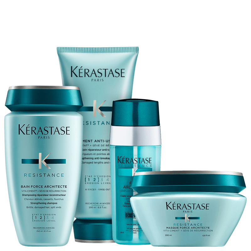 Kit Kérastase Résistance Force Ciment Fibre Architect (4 Produtos)