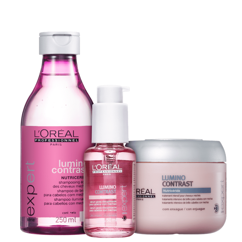Kit L'Oréal Professionnel Expert Lumino Contrast Escova de Brilho (3 Produtos)