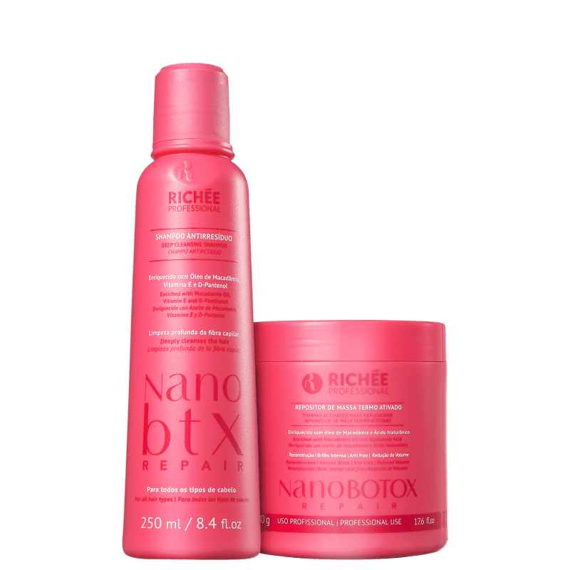 Kit Richée Professional Nano Botox Repair Repositor de Massa (2 Produtos)