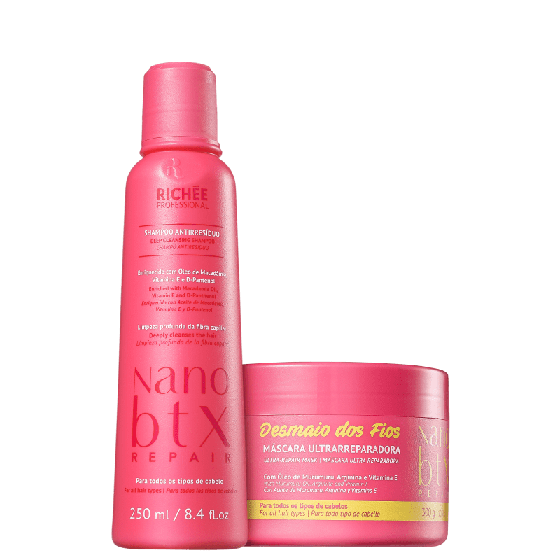 Kit Richée Professional Nano Botox Repair Desmaio dos Fios (2 Produtos)