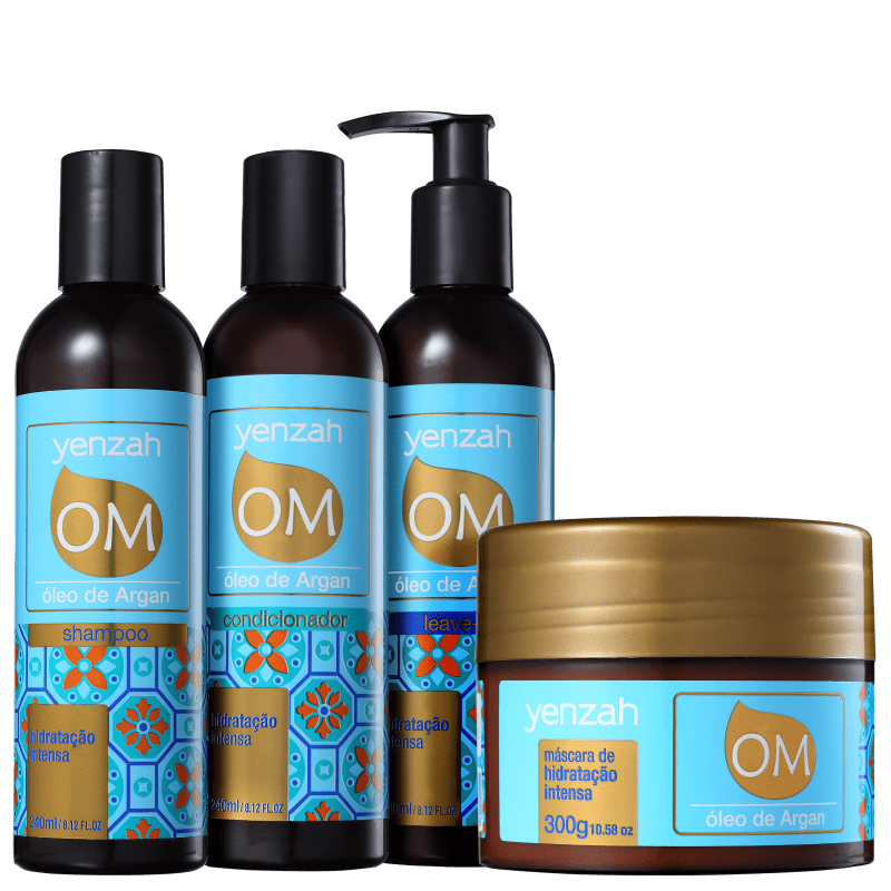 Kit Yenzah OM Óleo de Marrocos Argan Completo (4 Produtos)
