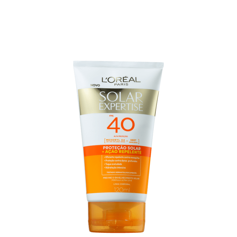 L'Oréal Paris Solar Expertise + Ação Repelente FPS40 - Protetor Solar 120ml