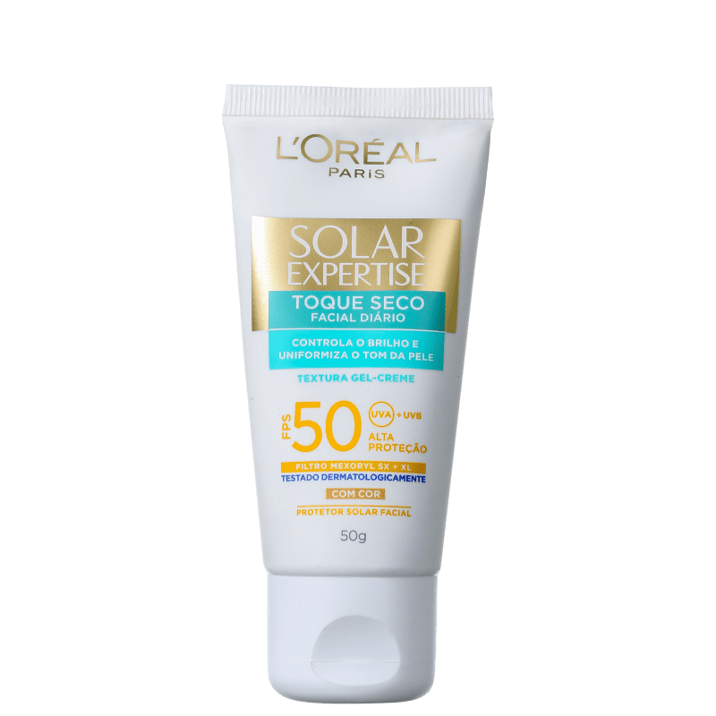 L'Oréal Paris Solar Expertise Toque Seco FPS 50 - Protetor Solar com Cor 50g