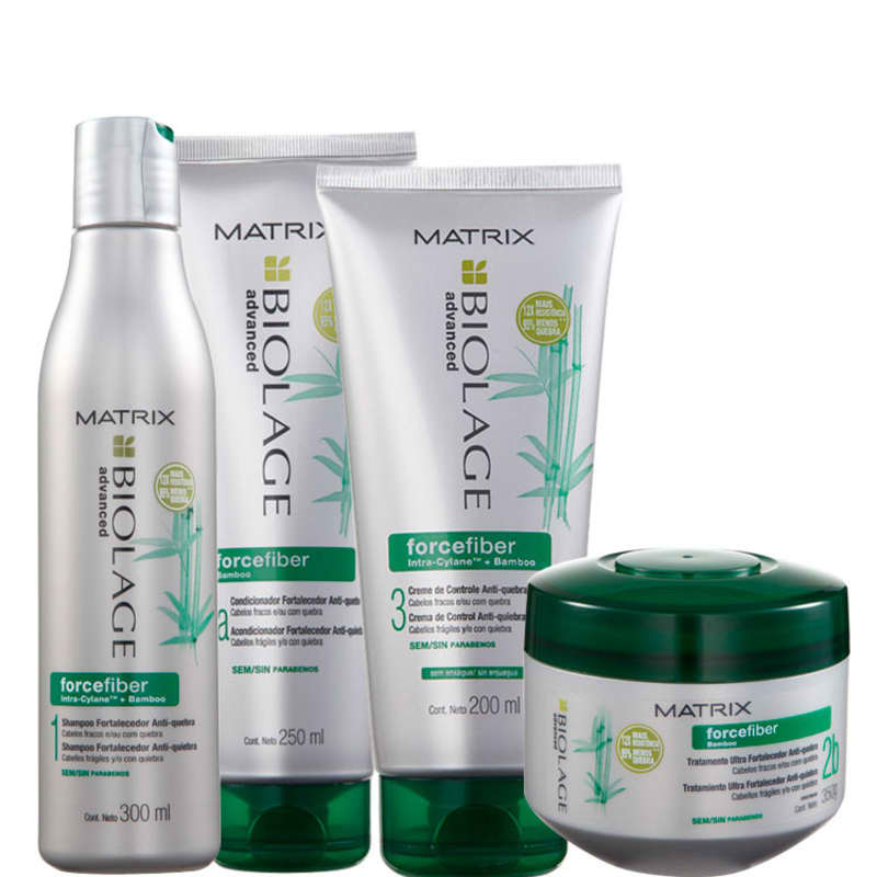 Matrix Biolage Forcefiber Fortalecedor Anti-Quebra Quad Kit (4 Produtos)
