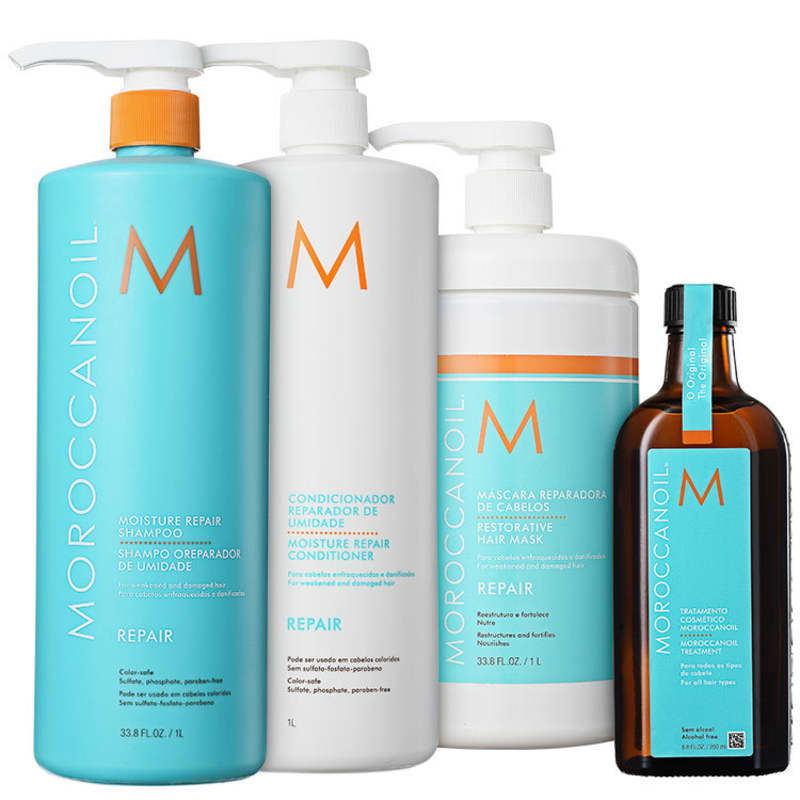 Kit Moroccanoil Repair Moisture Treatment (4 Produtos)