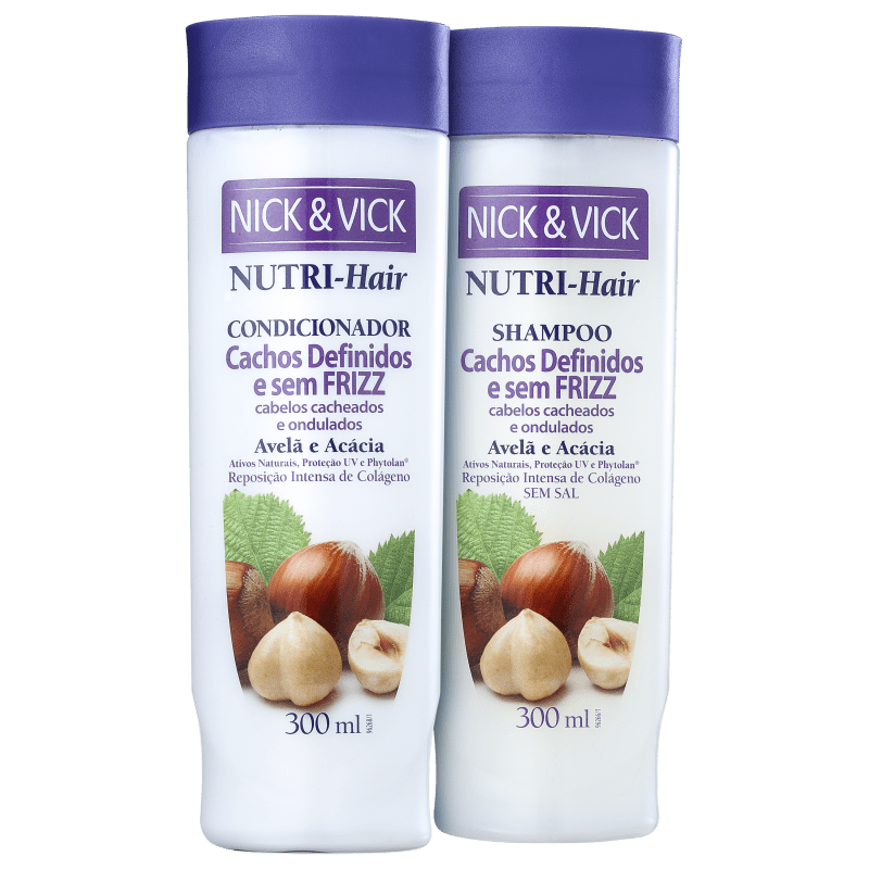 Kit Nick & Vick NUTRI-Hair Cachos sem Frizz (2 Produtos)