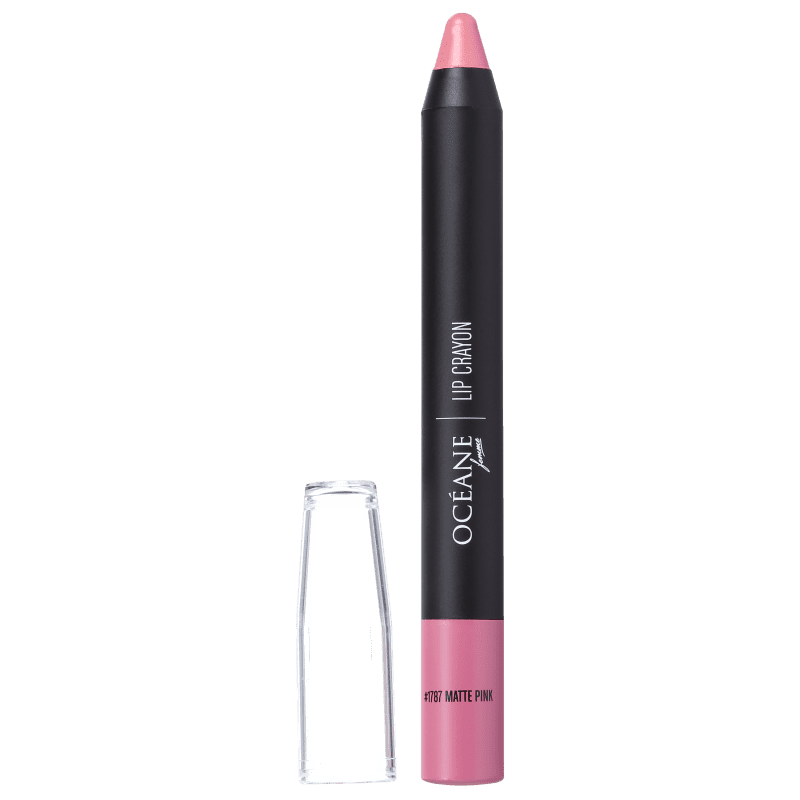 Océane Lip Crayon Colour My Lips Matte Pink - Batom Matte 3g
