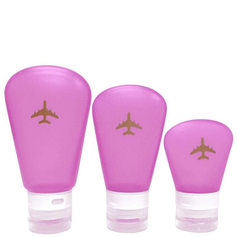 Kit Trip Glam Frascos de Silicone para Viagem