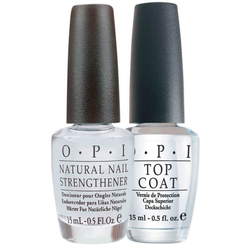 OPI Natural Strengthener + Ds Top Coat Kit (2 Produtos)