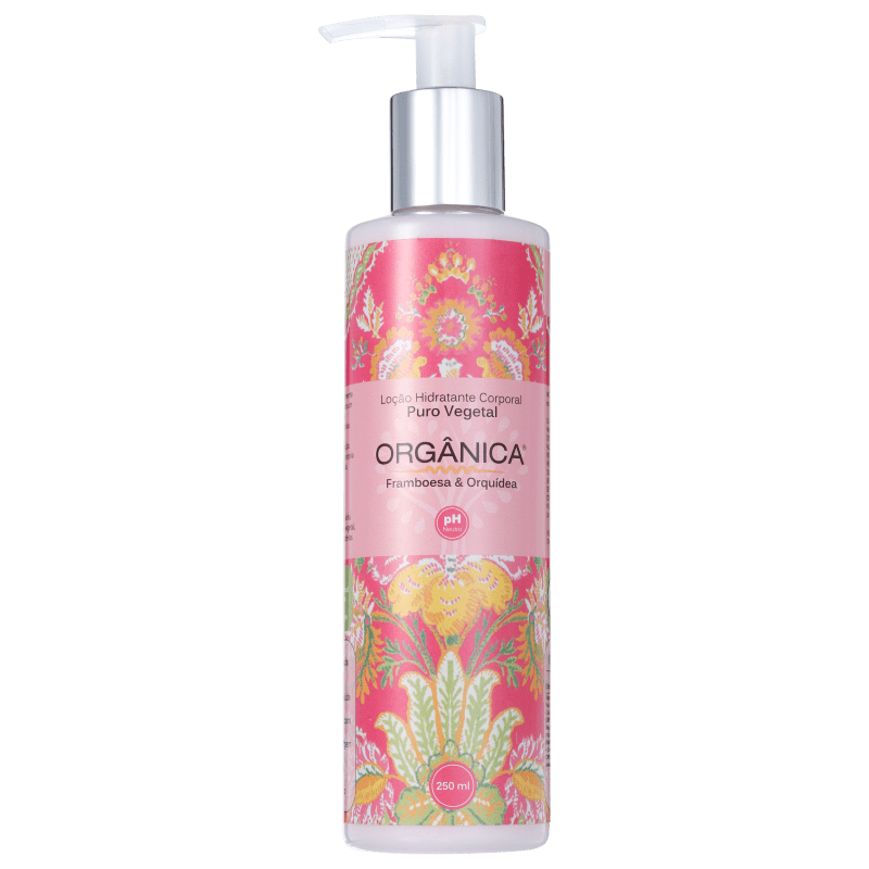 Orgânica Puro Vegetal Framboesa e Orquídea - Loção Hidratante Corporal 250ml