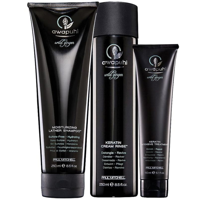 Kit Paul Mitchell Awapuhi Wild Ginger Keratin (3 Produtos)