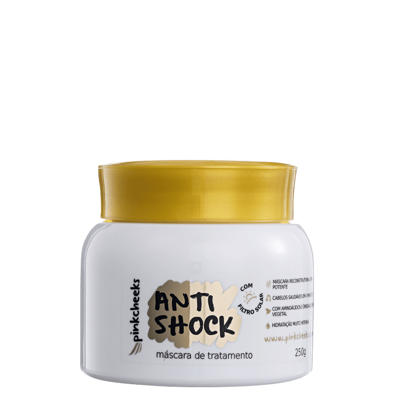 Pink Cheeks Anti Shock - Máscara Capilar 250g