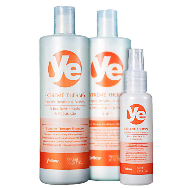 Kit Yellow Ye Extreme Therapy Restoration (3 Produtos)